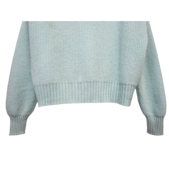 Sunny Cashmere Ice Blue V-Neck Sweater - Picture 8 of 12